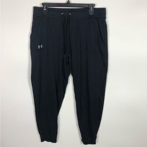 Under armour drawstring black pants